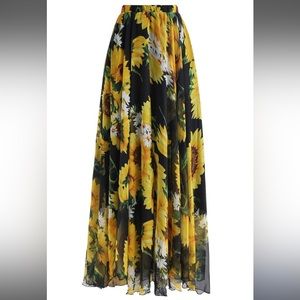 Sunflower Long Skirt Maxi